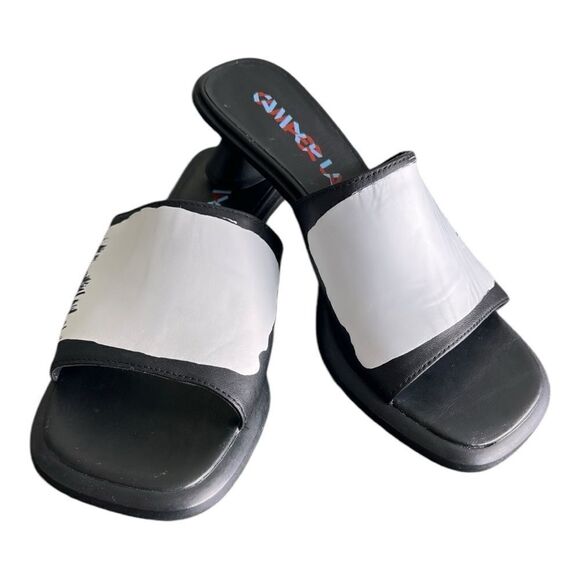 CAMPERLAB Black Dina Leather Sandals Size 37 - Picture 1 of 7